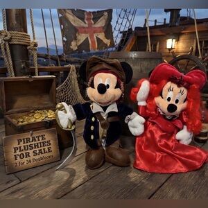 Disney Mickey and Minnie Pirate Costume Set - Black and Red